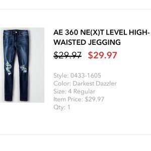 AE 360 NE(X)T LEVEL HIGH WAISTED JEGGING